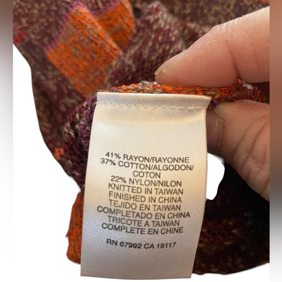 Sigrid Olsen Sport Stripped Cowlneck Sweater - Picture 3 of 6